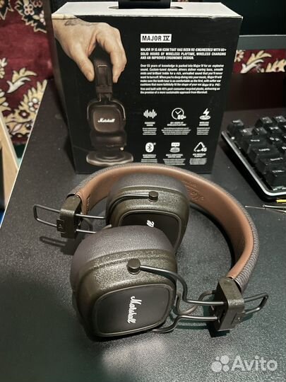 Наушники marshall major 4 коричневые