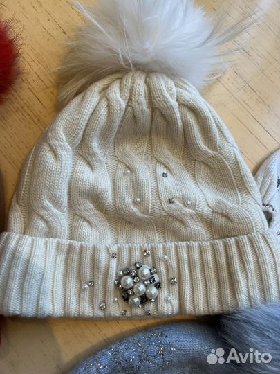 Зимние шапки на девочку