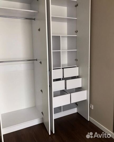 Шкаф распашной с фрезеровкой