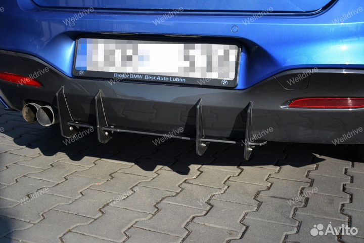 Диффузор BMW 1 F20 рестайлинг M-Performance черный