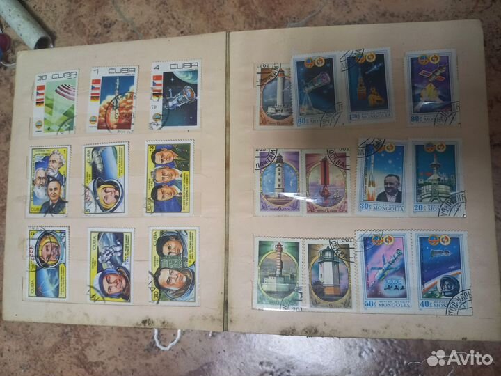 Почтовые марки СССР космос