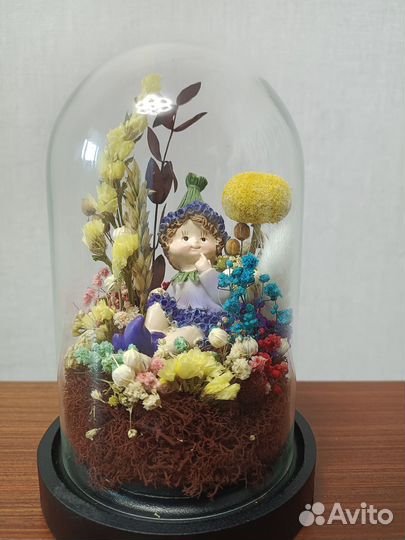 Стеклянная колба клош