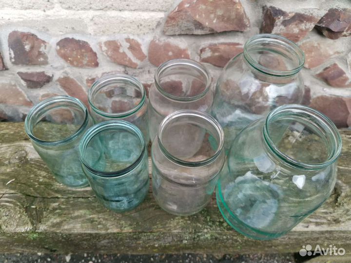 Банки 1л,2л,3л, 0.7 литра,0,5литра 50шт,б.у