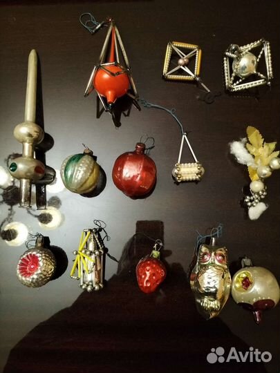 Елочные игрушки ссср, конец 50-х нас.60-х г. 20в