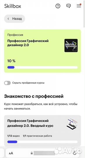 Обучающий курс скиллбокс: графический дизайнер