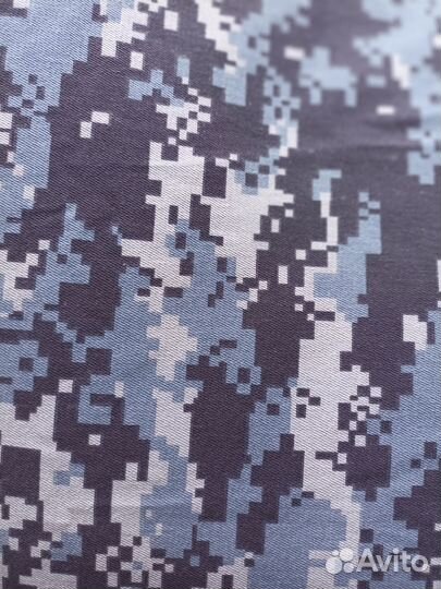 Ткань камуфляжная синяя точка отрез 13 м