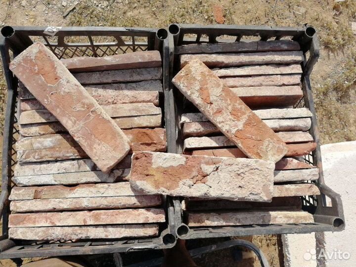 Клинкерная плитка из старинного кирпича в извести