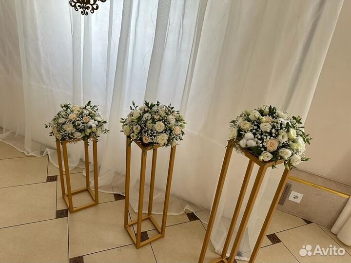 Стойки для цветов на свадьбу