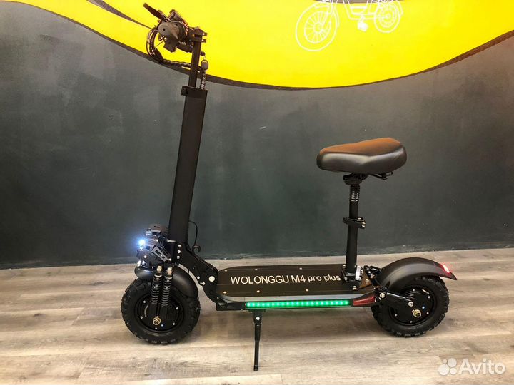 Электросамокат полноприводный 1000w*2