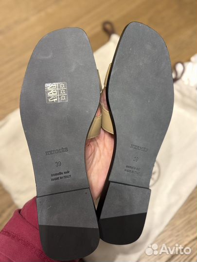 Шлепки hermes oran оригинал