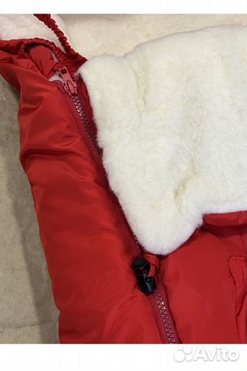 Зимний конверт в коляску на овчине