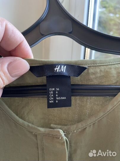 HM s зеленая блузка красивая