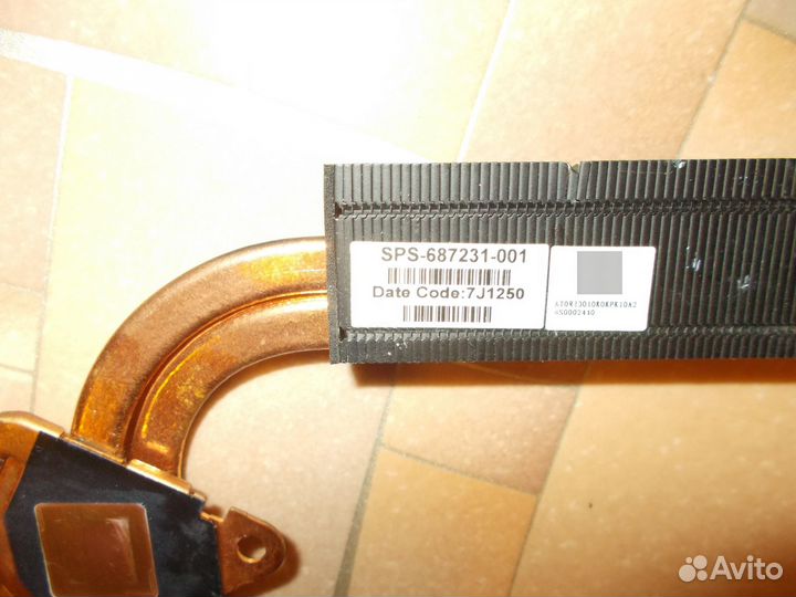 Охлаждение HP Pavilion Envy M6-1000 SPS-687231-001