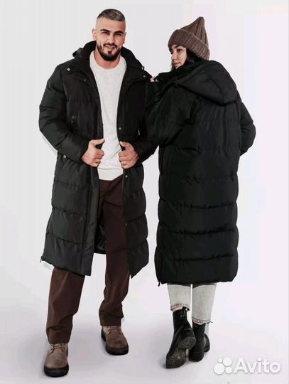 Пуховик мужской длинный новый