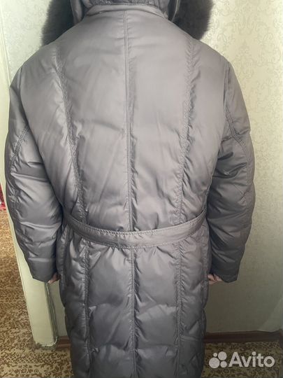Пуховик зимний длинный женский