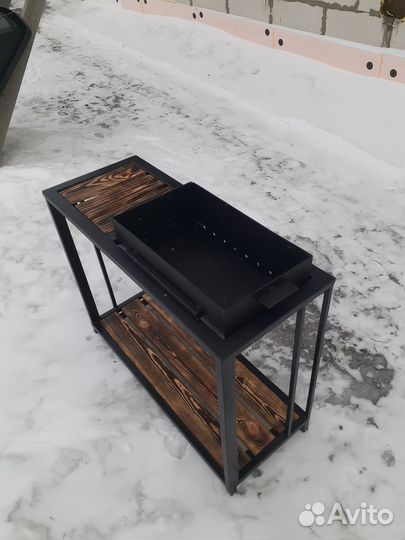 Мангал в стиле лофт
