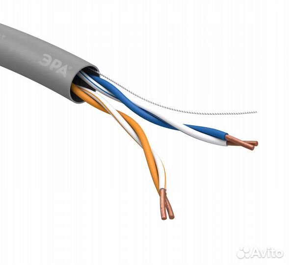 Кабель витая пара U/UTP 2x2x24 AWG Cat5e CU PVC
