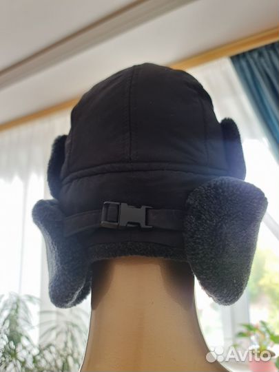 Шапка-ушанка, шарф, перчатки краги зимние муж