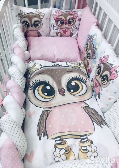 Бортики в детскую кроватку