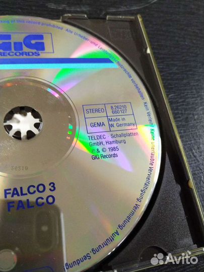 Falco 3 teldec оригинал CD 1985