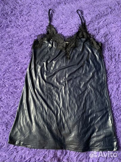 Пеньюар кожаный