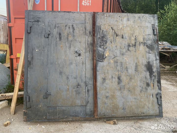 Ворота гаражные металлические бу