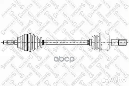 Привод левый 630mm 21642 peugeot 405 перед Stellox