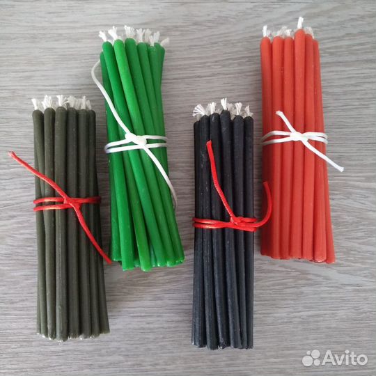 Тонкие восковые свечи