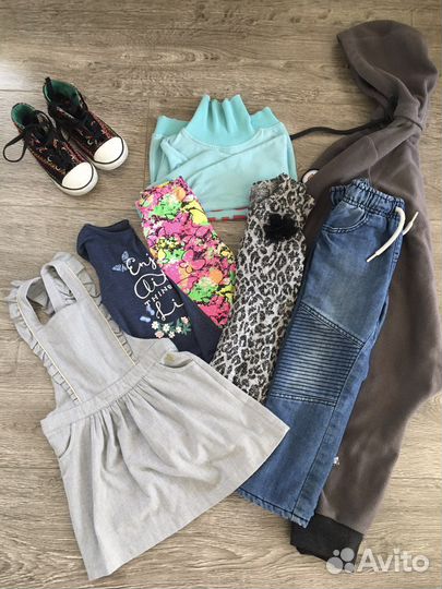 Вещи пакетом на девочку 98 104