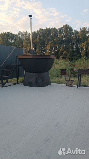 База отдыха на берегу с бассейном, рыбалка