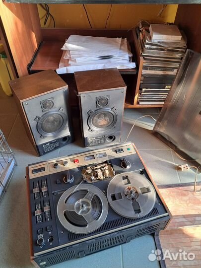 Бабинный магнитофон СССР