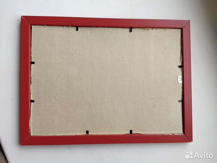 Ручная роспись на папирусе в рамке под стеклом А4