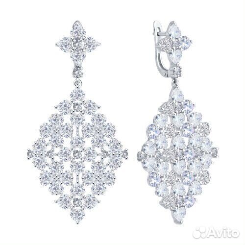 Серьги sokolov из серебра, 94027034