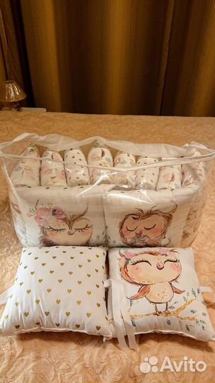 Бортики в кроватку новые