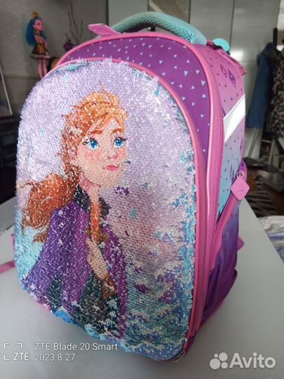 Рюкзак школьный ортопедический для девочки,пайетки