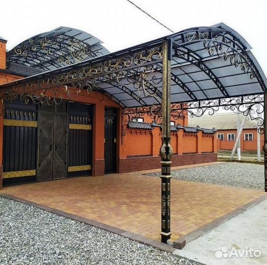 Навесы кованные