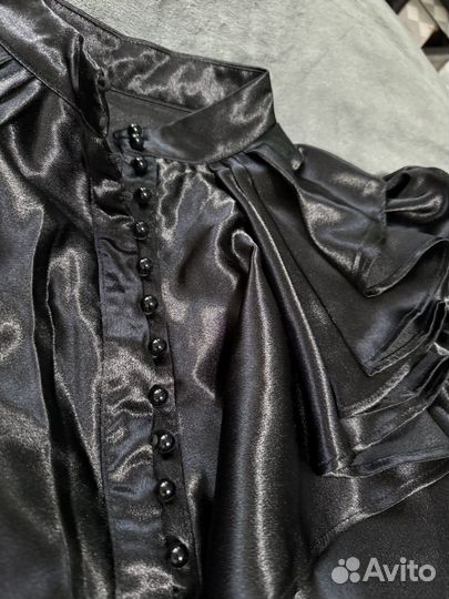 Готическая блузка черная