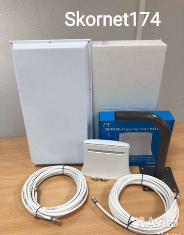 Интернет в частный дом установи сам ZTE + Антенна