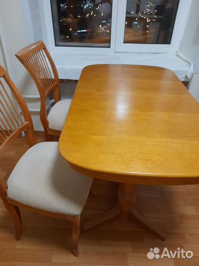 Кухонный стол раскладной бу и стулья б/у