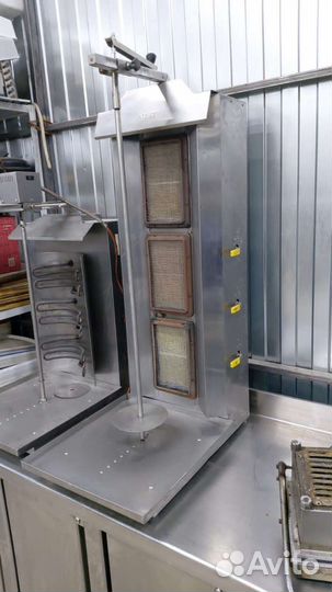 Гриль шаурма газовый