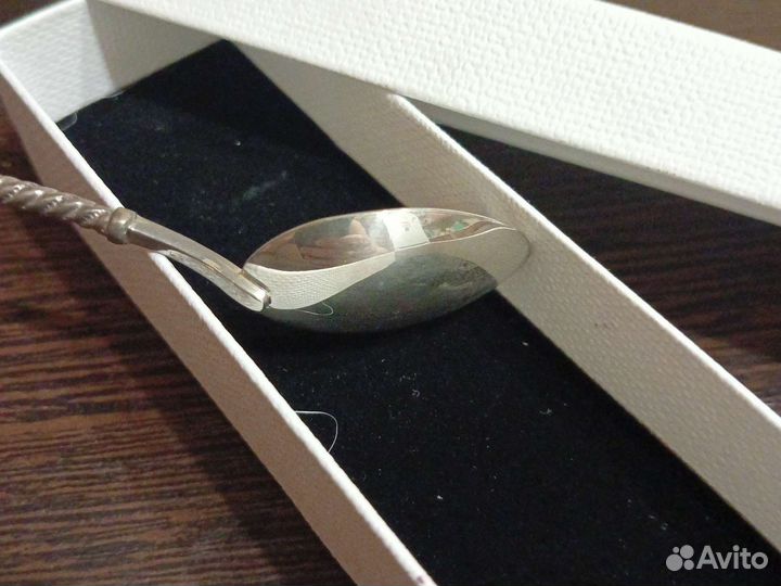 Серебряная чайная ложка 925 ангелочек