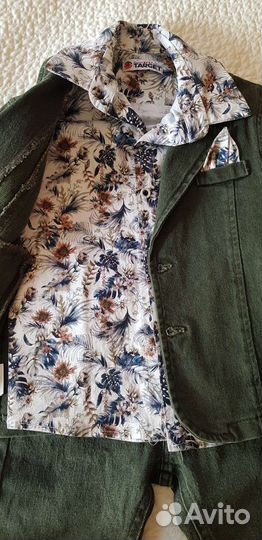 Джинсовый костюм на мальчика 110 р