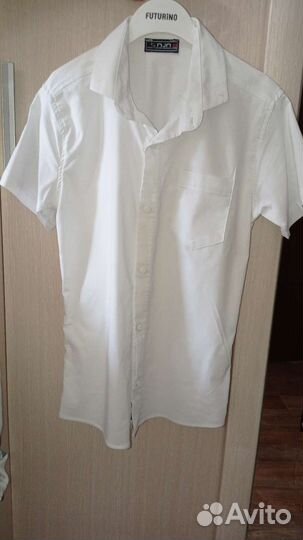Рубашки школьные 128 134 для мальчиков пакетом