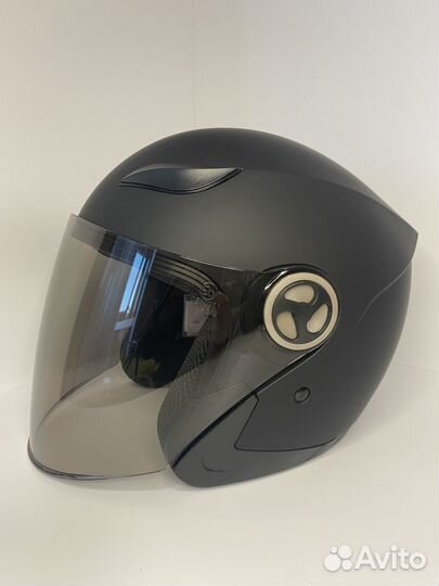 Шлем для скутера, электросамоката черный размер XL