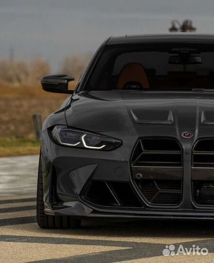 Сплиттер переднего бампера bmw 3, 4 g80, g82