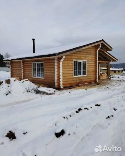 Дома, срубы, бани из оцилиндрованного бревна