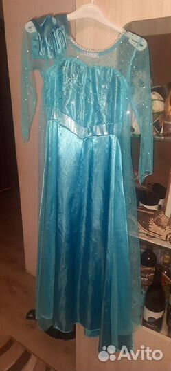 Новогодний костюм платье Эльзы