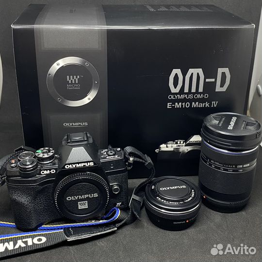 Olympus OM-D E-M10 Mark IV и два объектива