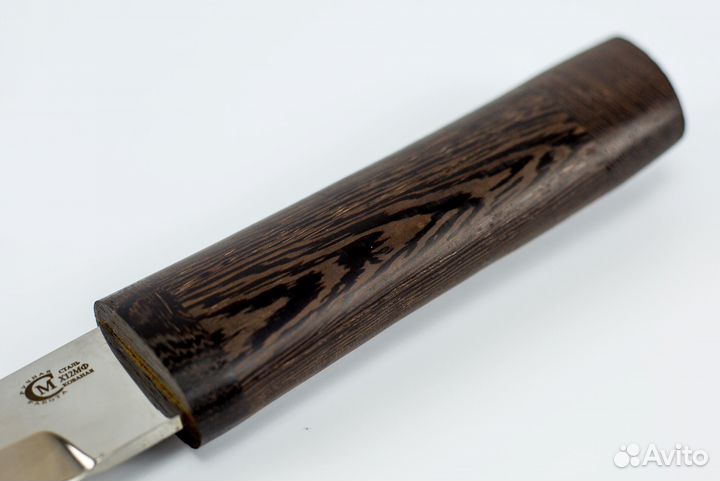 Нож Танто с деревянными ножнами, кованая сталь Х12