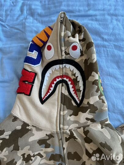 Зип худи bape shark